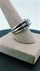 Platinum-Diamond Wedding Set 17 Diamonds 1.86 Carat T.W. 950 Platinum 8g Size:7